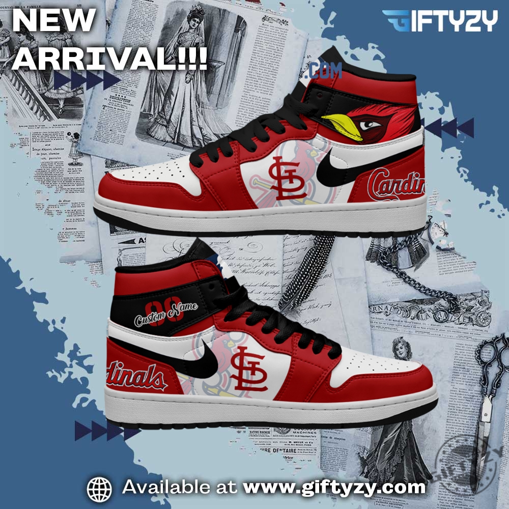 St.Louis Cardinals Mlb Baseball Team Personalized Air Jordan 1 Shoes