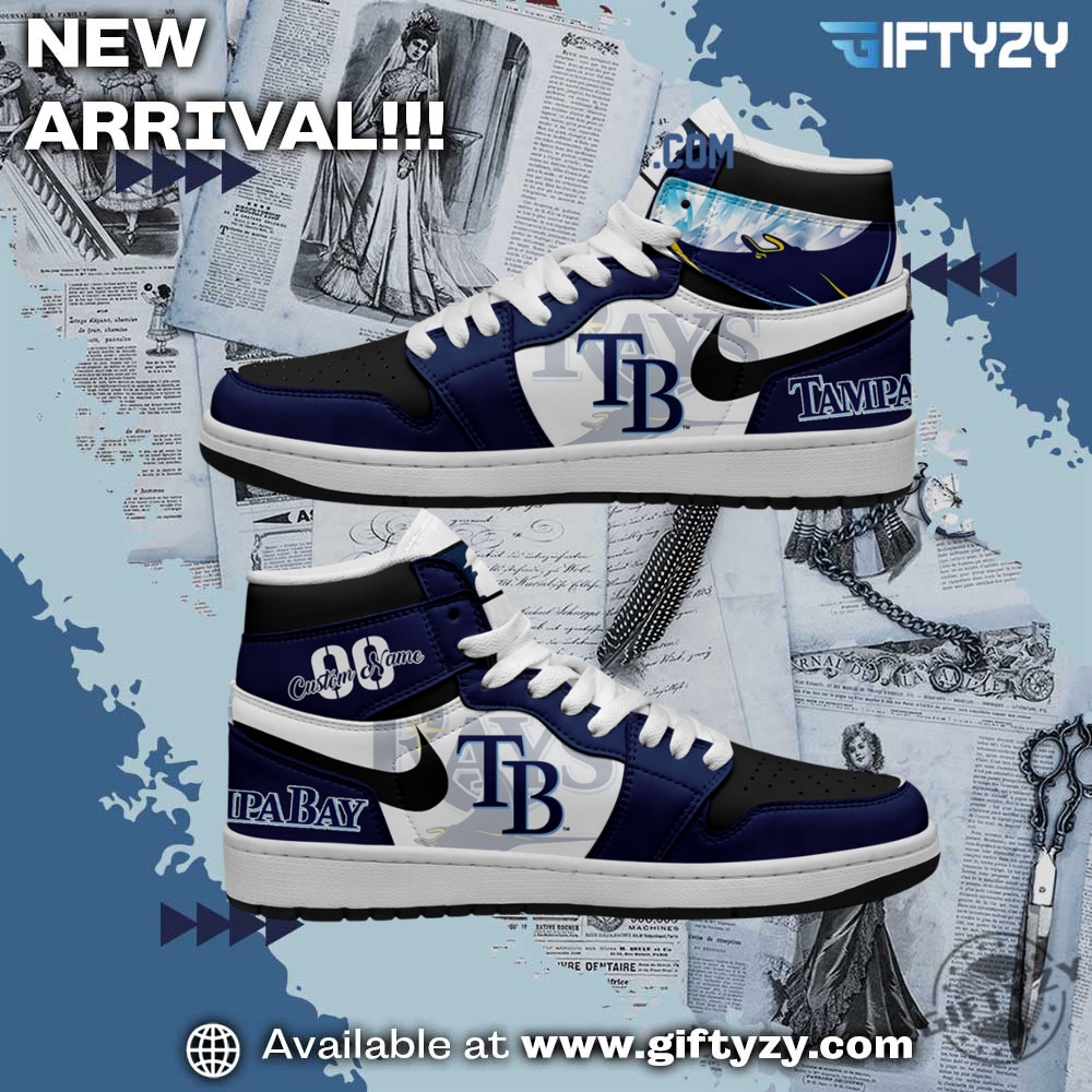 Tampa Bay Rays Mlb Baseball Team Personalized Air Jordan 1 Shoes