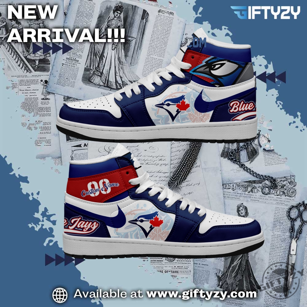 Toronto Blue Jays Mlb Baseball Team Personalized Air Jordan 1 Shoes