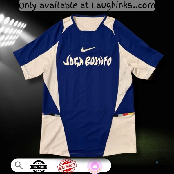 nike fc joga bonito football jersey shirt blue white replica