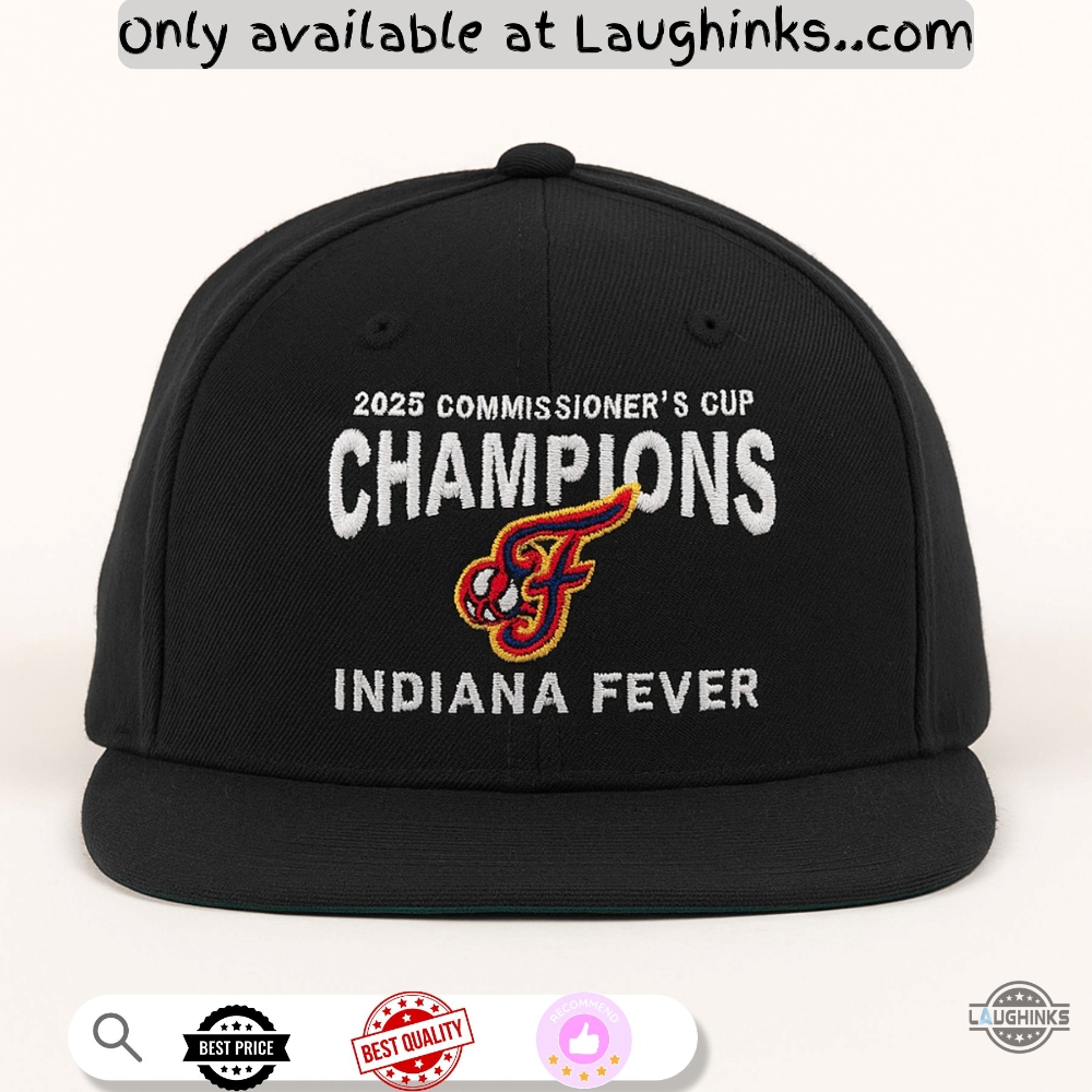 2025 Commissioners Cup Champions Indiana Fever Embroidered Baseball Cap 2 2025 Commissioners Cup Champions Indiana Fever Embroidered Baseball Cap