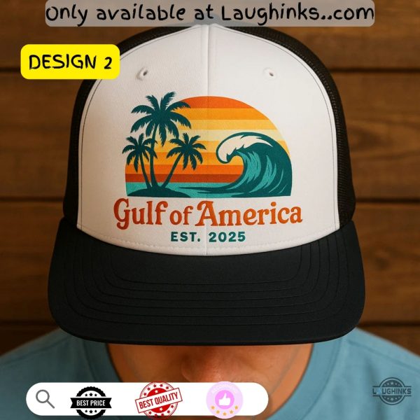 trump 2025 maga gulf of mexico gulf of america trucker hat