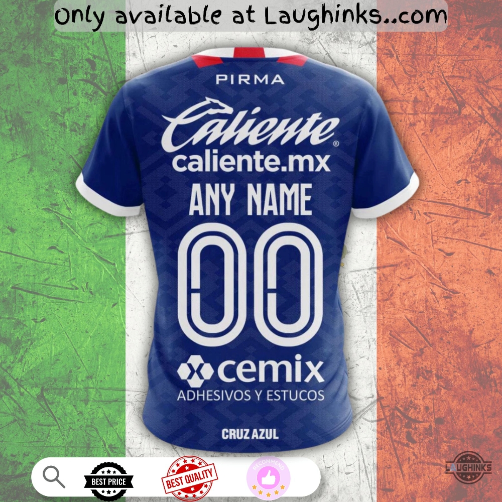 Personalized Liga Mx Cruz Azul 2025 Goalkeeper Away Mexico Soccer 3D Shirt 2 Personalized LIGA MX Cruz Azul 2025 Goalkeeper Away Mexico Soccer 3D Shirt