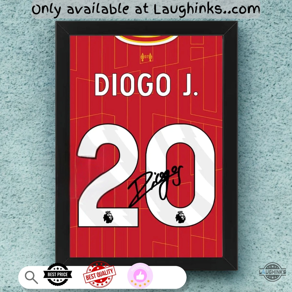 Diogo Jota Champions 2025 Signed Liverpool Jersey Shirt 20 Framed Canvas Printed Poster 4 Diogo Jota Champions 2025 Signed Liverpool Jersey Shirt 20 Framed Canvas Printed Poster
