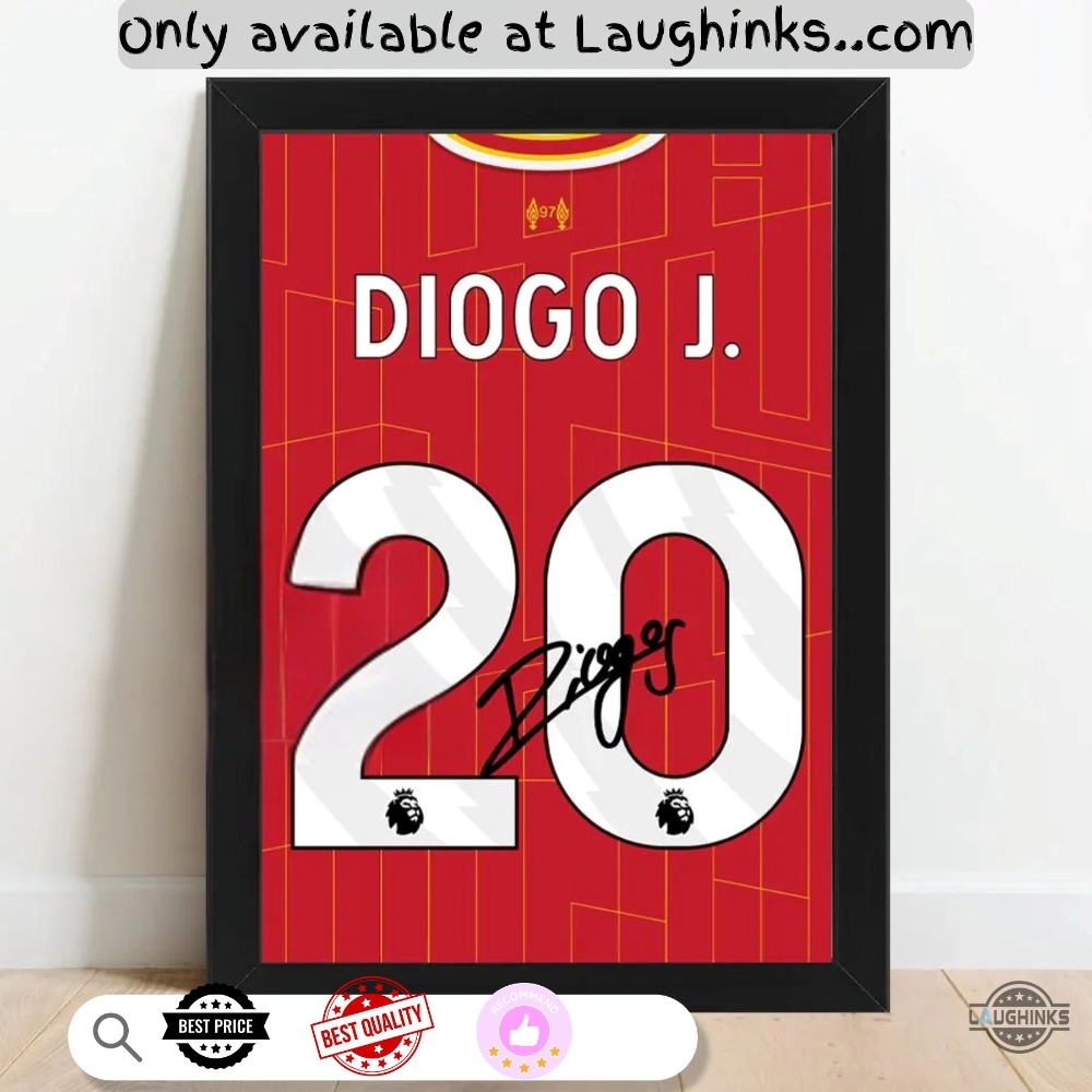 Diogo Jota Champions 2025 Signed Liverpool Jersey Shirt 20 Framed Canvas Printed Poster 5 Diogo Jota Champions 2025 Signed Liverpool Jersey Shirt 20 Framed Canvas Printed Poster