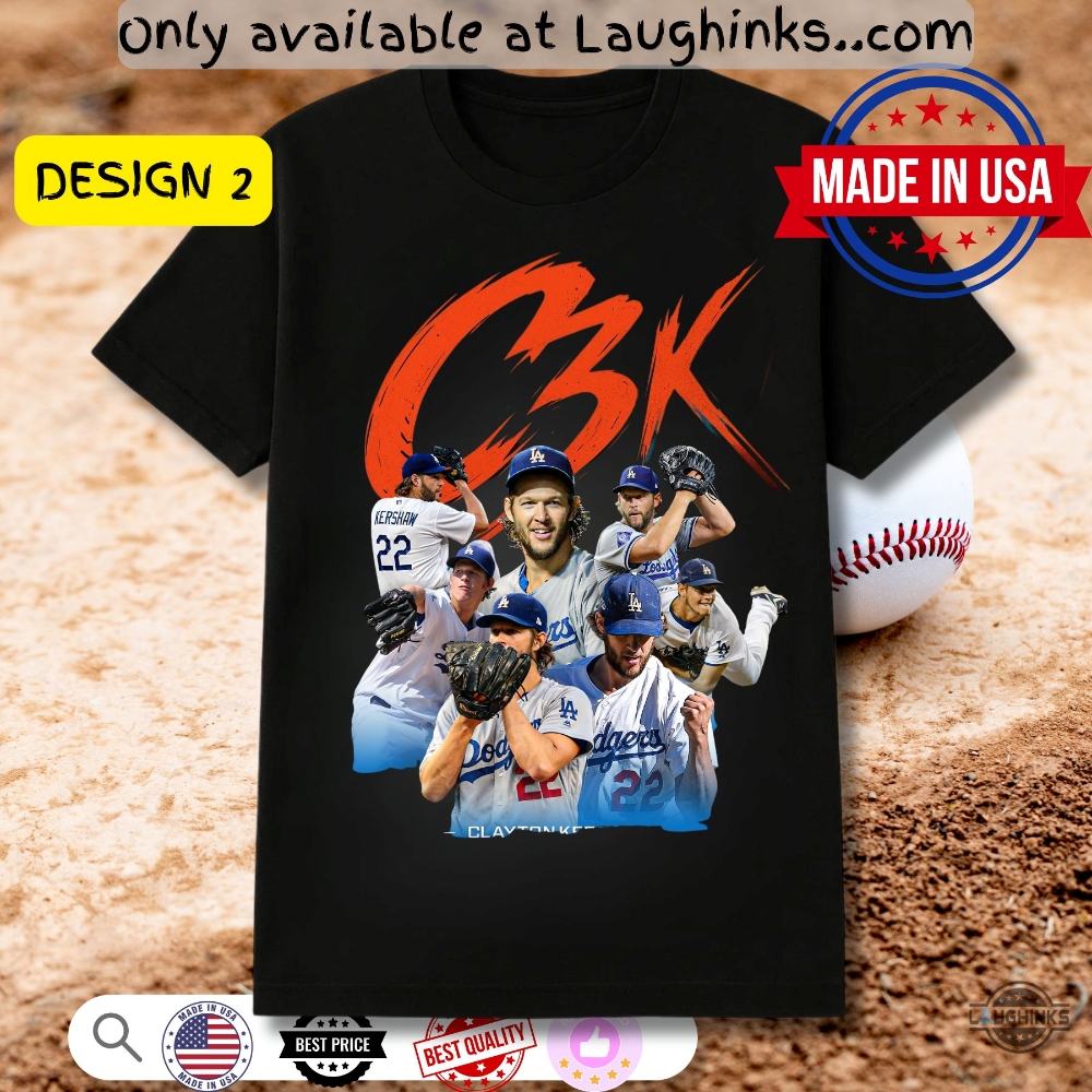 La Dodgers Clayton Kershaw C3k 3000 Career Strikeouts Shirt 3 LA Dodgers Clayton Kershaw C3K 3000 Career Strikeouts Shirt