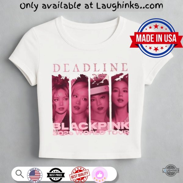 blackpink deadline 2025 world tour women baby tee