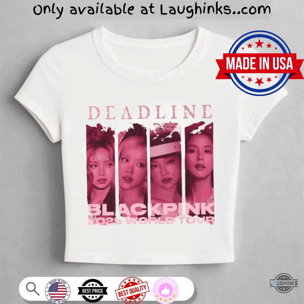 Blackpink Deadline 2025 World Tour Women Baby Tee 3 blackpink deadline 2025 world tour women baby tee