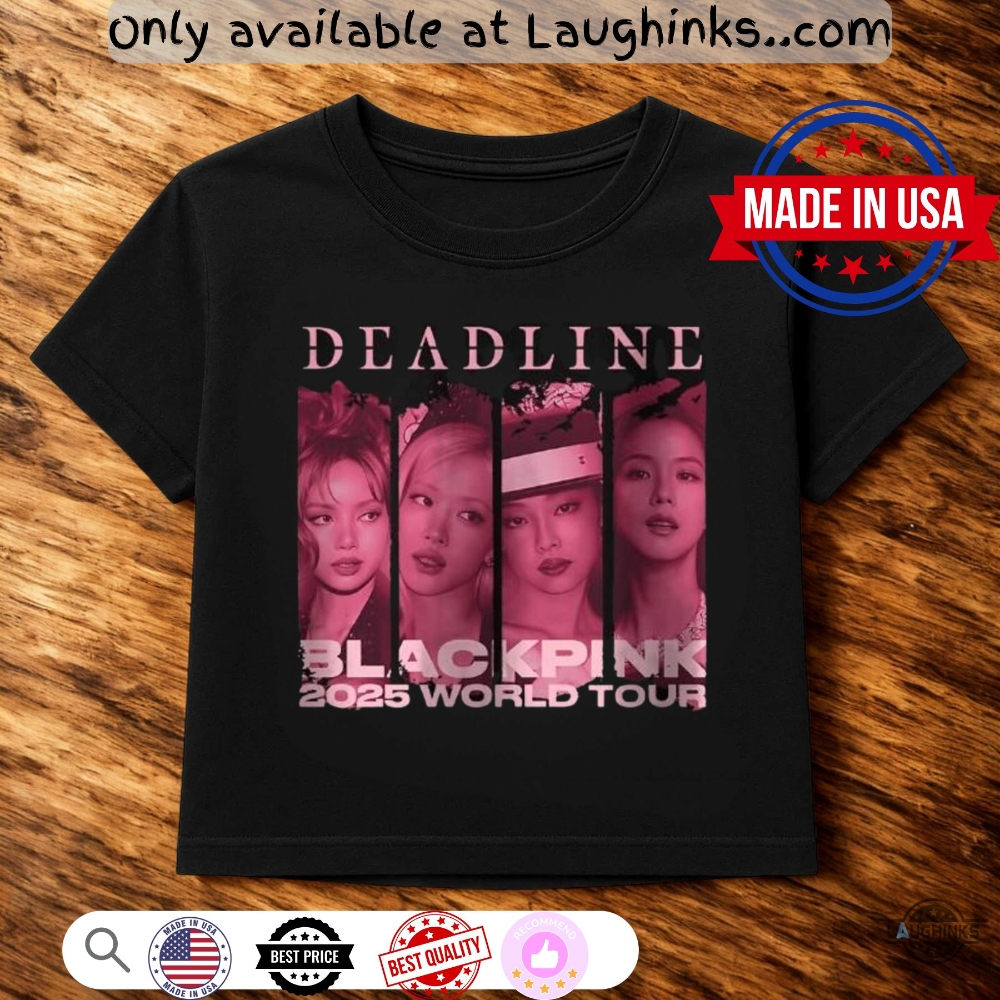 Blackpink Deadline 2025 World Tour Women Baby Tee 2 blackpink deadline 2025 world tour women baby tee
