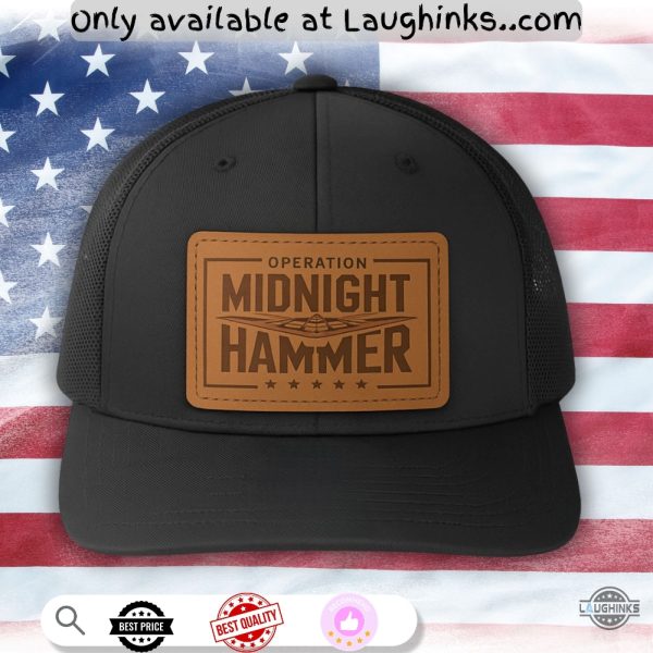 b2 bomber operation midnight hammer trump 47 patched trucker cap