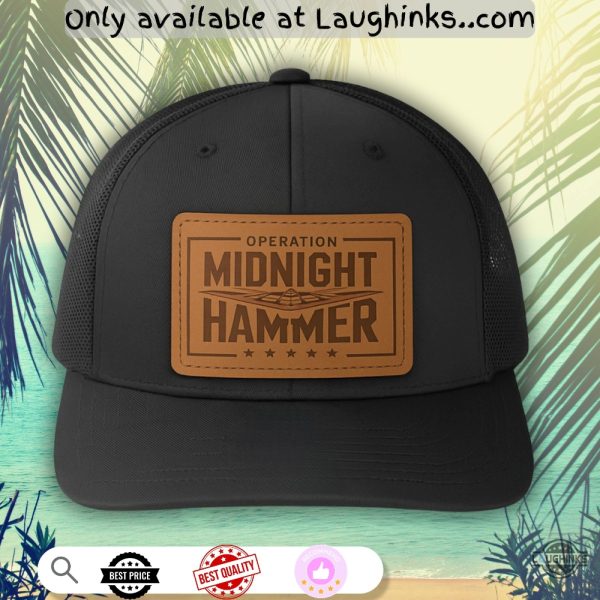 b2 bomber operation midnight hammer trump 47 patched trucker cap