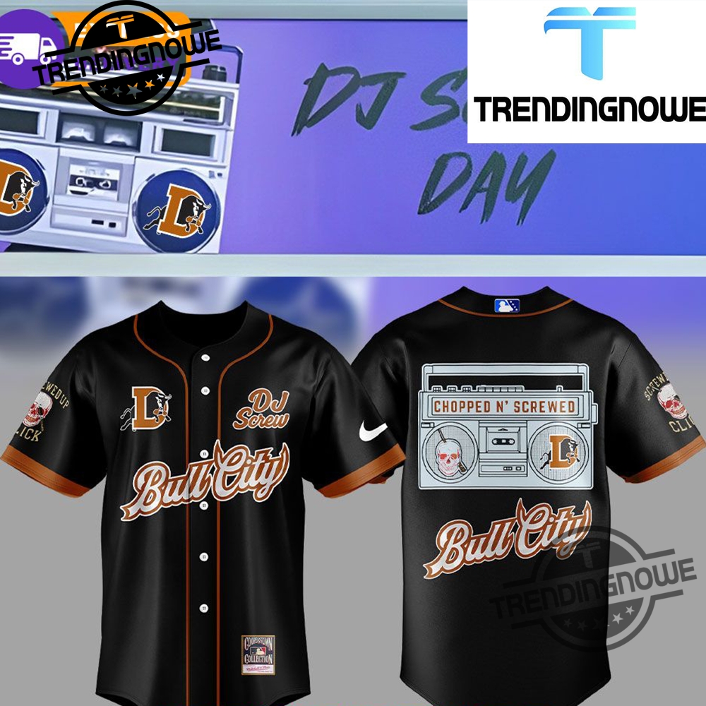 Durham Bulls Dj Screw Day 2025 Baseball Jersey trendingnowe 1