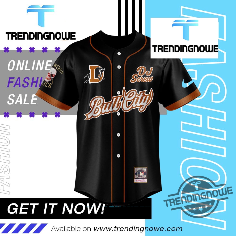Durham Bulls Dj Screw Day 2025 Baseball Jersey 8 Durham Bulls DJ Screw Day 2025 Baseball Jersey