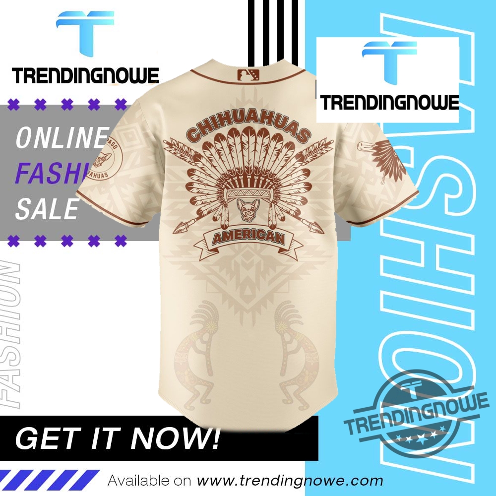 El Paso Chihuahuas Celebrating Native American Heritage Jersey 2025 8 El Paso Chihuahuas Celebrating Native American Heritage Jersey 2025