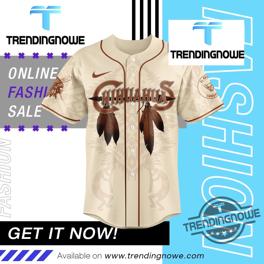 El Paso Chihuahuas Celebrating Native American Heritage Jersey 2025 9 El Paso Chihuahuas Celebrating Native American Heritage Jersey 2025
