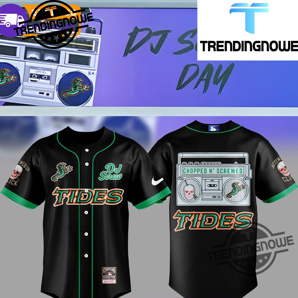 Norfolk Tides Dj Screw Day 2025 Baseball Jersey trendingnowe 1
