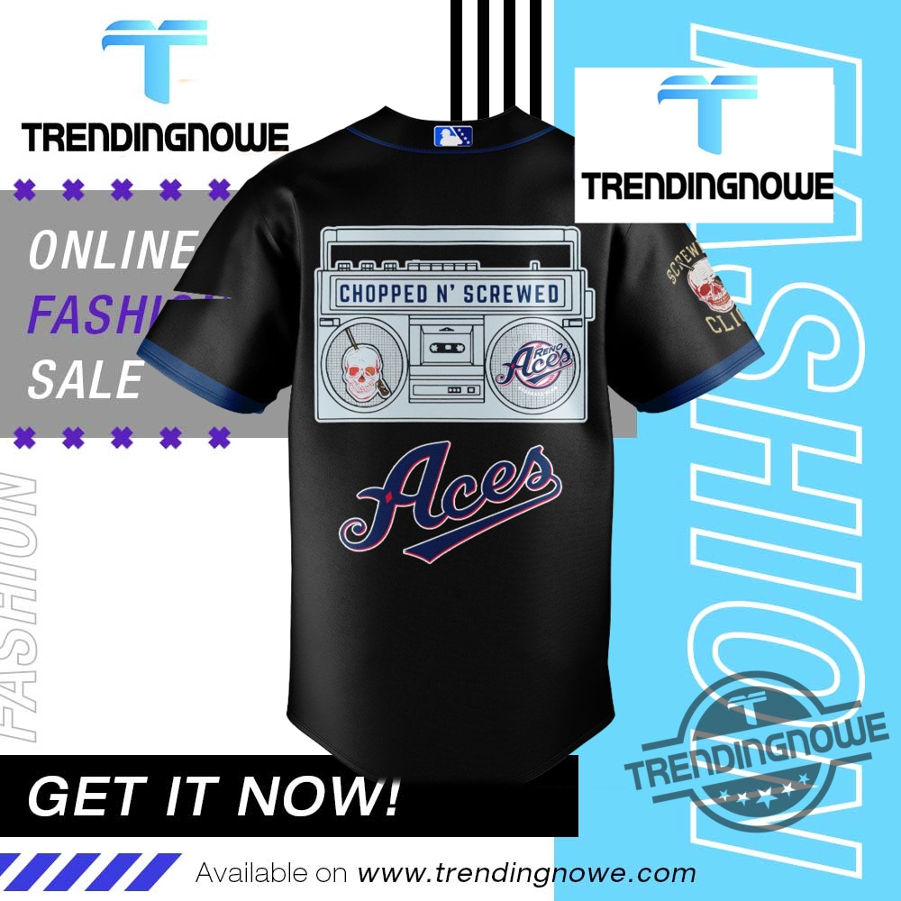 Reno Aces Dj Screw Day 2025 Baseball Jersey 8 Reno Aces DJ Screw Day 2025 Baseball Jersey