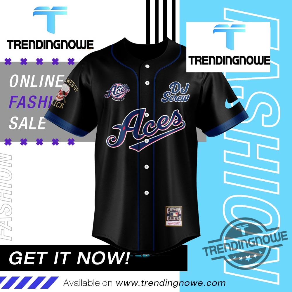 Reno Aces Dj Screw Day 2025 Baseball Jersey 9 Reno Aces DJ Screw Day 2025 Baseball Jersey