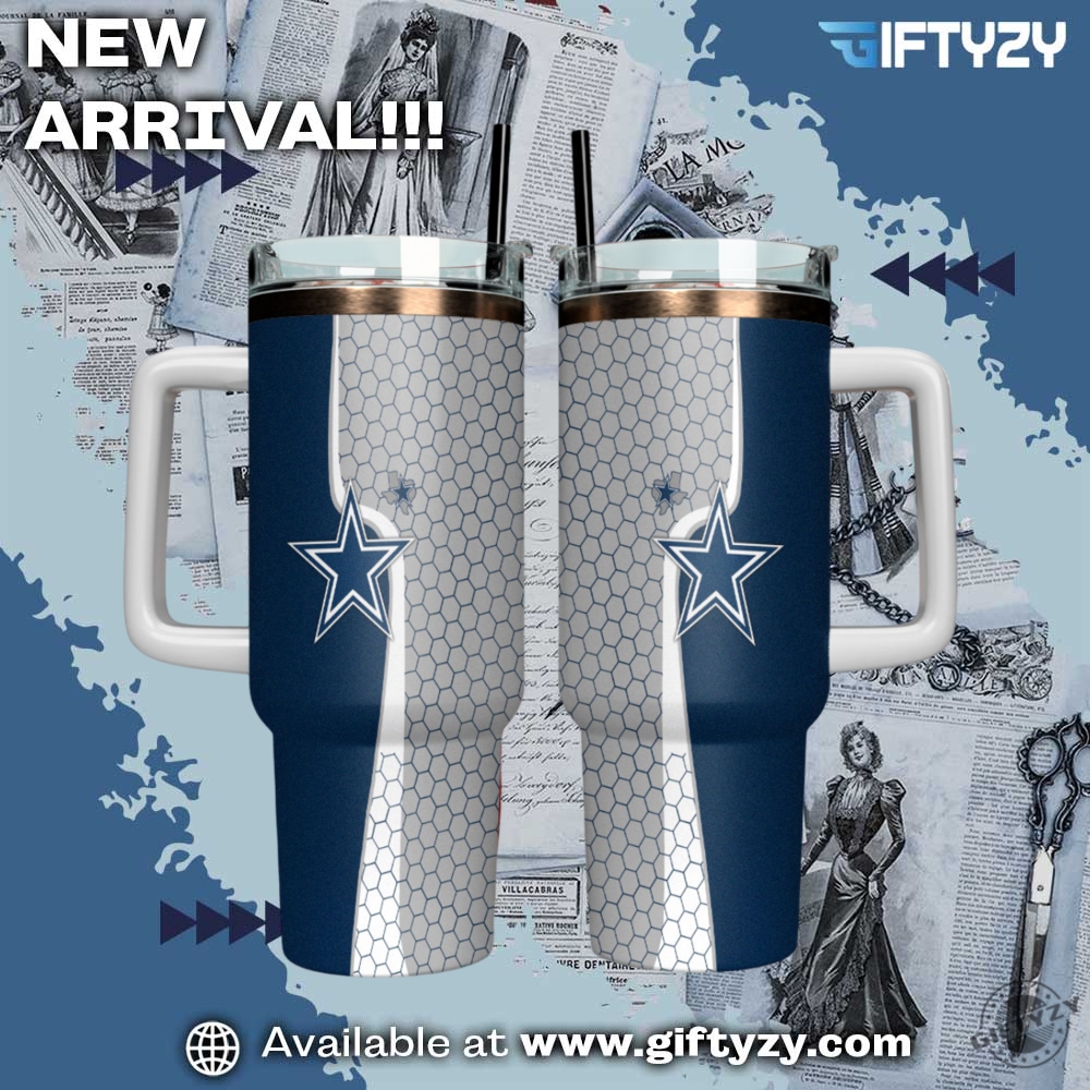 Nfl Dallas Cowboys V2 Stanley Cup Tumbler With Handle 3 NFL Dallas Cowboys V2 Stanley Cup Tumbler With Handle