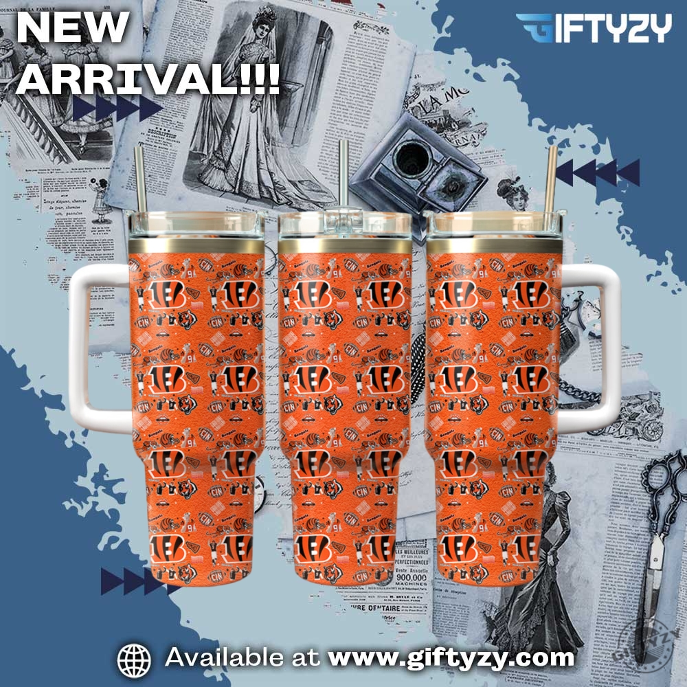Nfl Cincinnati Bengals Stanley Cup Tumbler With Handle 3 NFL Cincinnati Bengals Stanley Cup Tumbler With Handle
