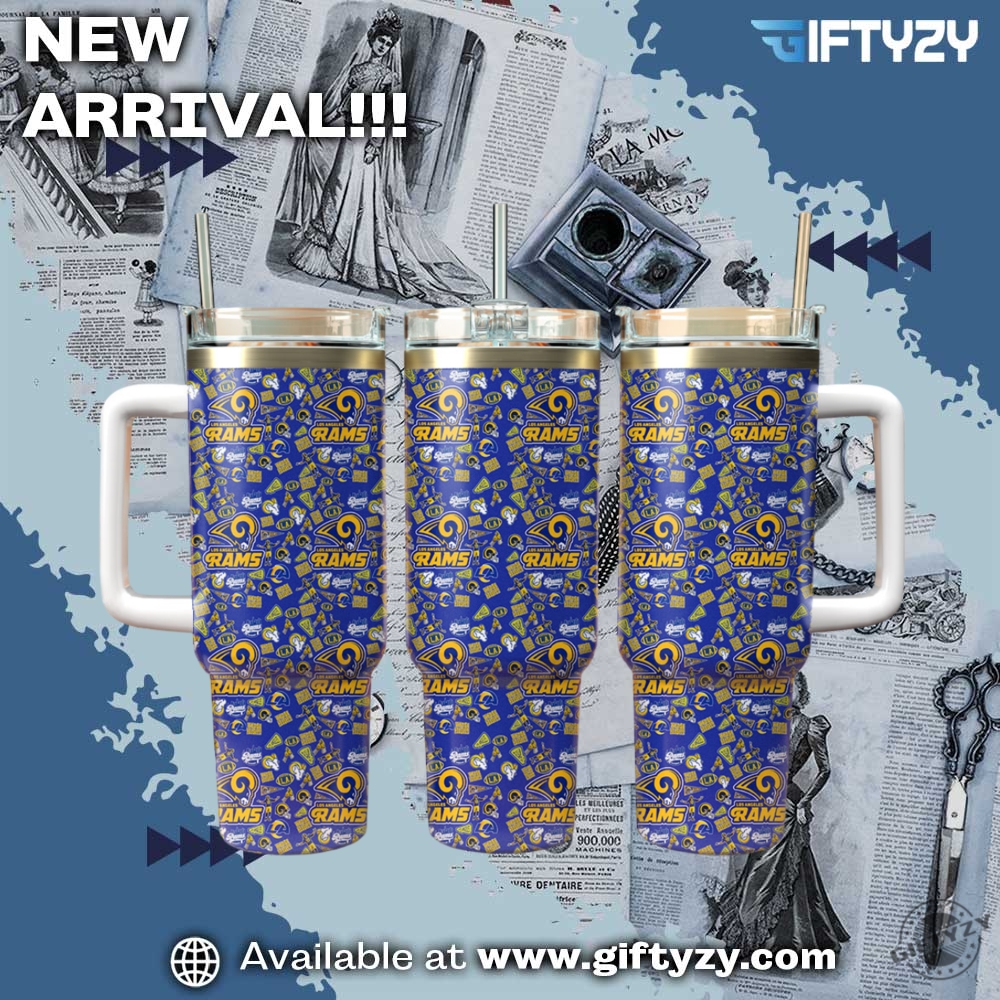 Nfl Los Angeles Rams Stanley Cup Tumbler With Handle 3 NFL Los Angeles Rams Stanley Cup Tumbler With Handle