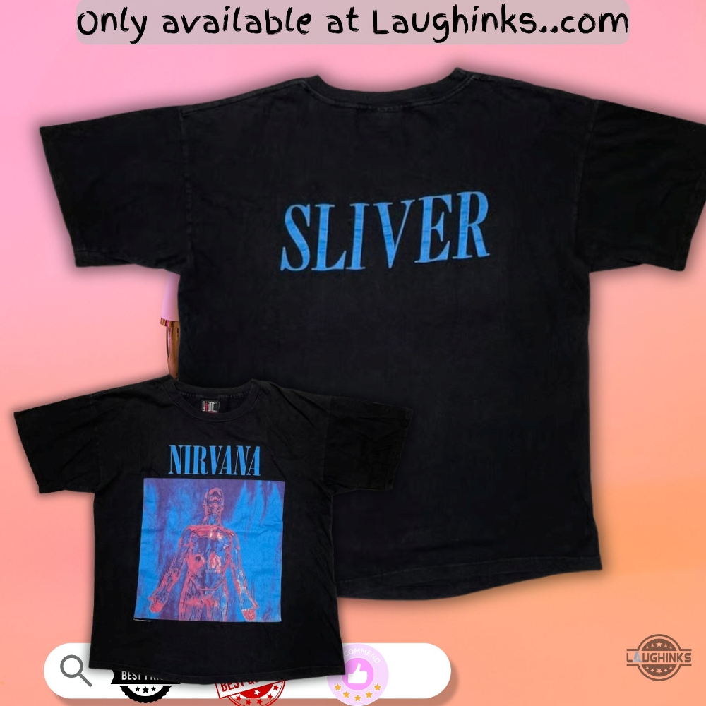 New 90S Nirvana Sliver Album Art T Shirt Sweatshirt Hoodie Cobain Anvil Black Bar 2 new 90s nirvana sliver album art t shirt sweatshirt hoodie cobain anvil black bar laughinks 2