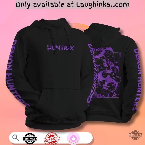 kpop demon hunters huntrix hoodie adult and kids