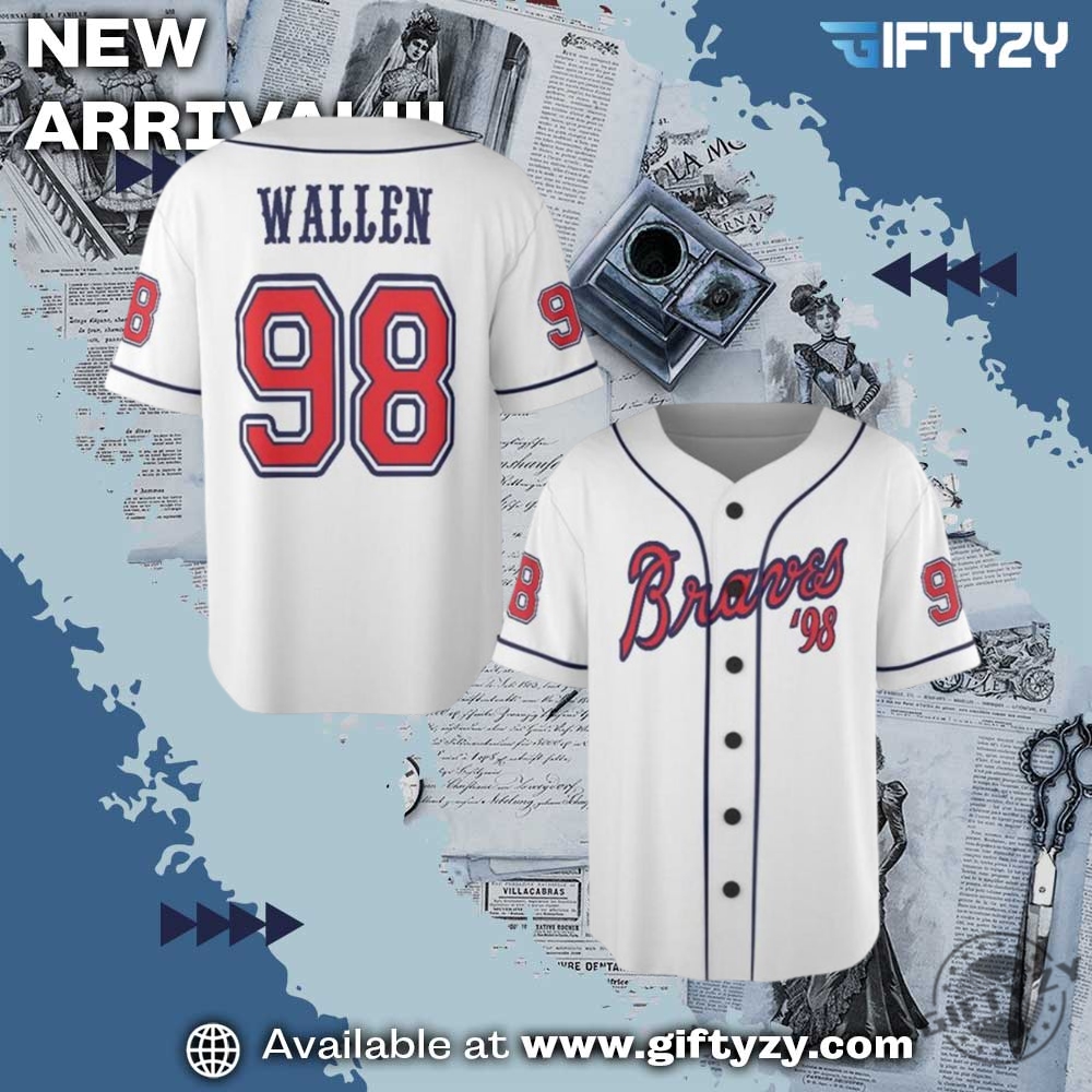 Blackpink Tee, Beyoncé Shirt, music gift 18 Braves Wallen 98 Baseball Jersey Shirt
