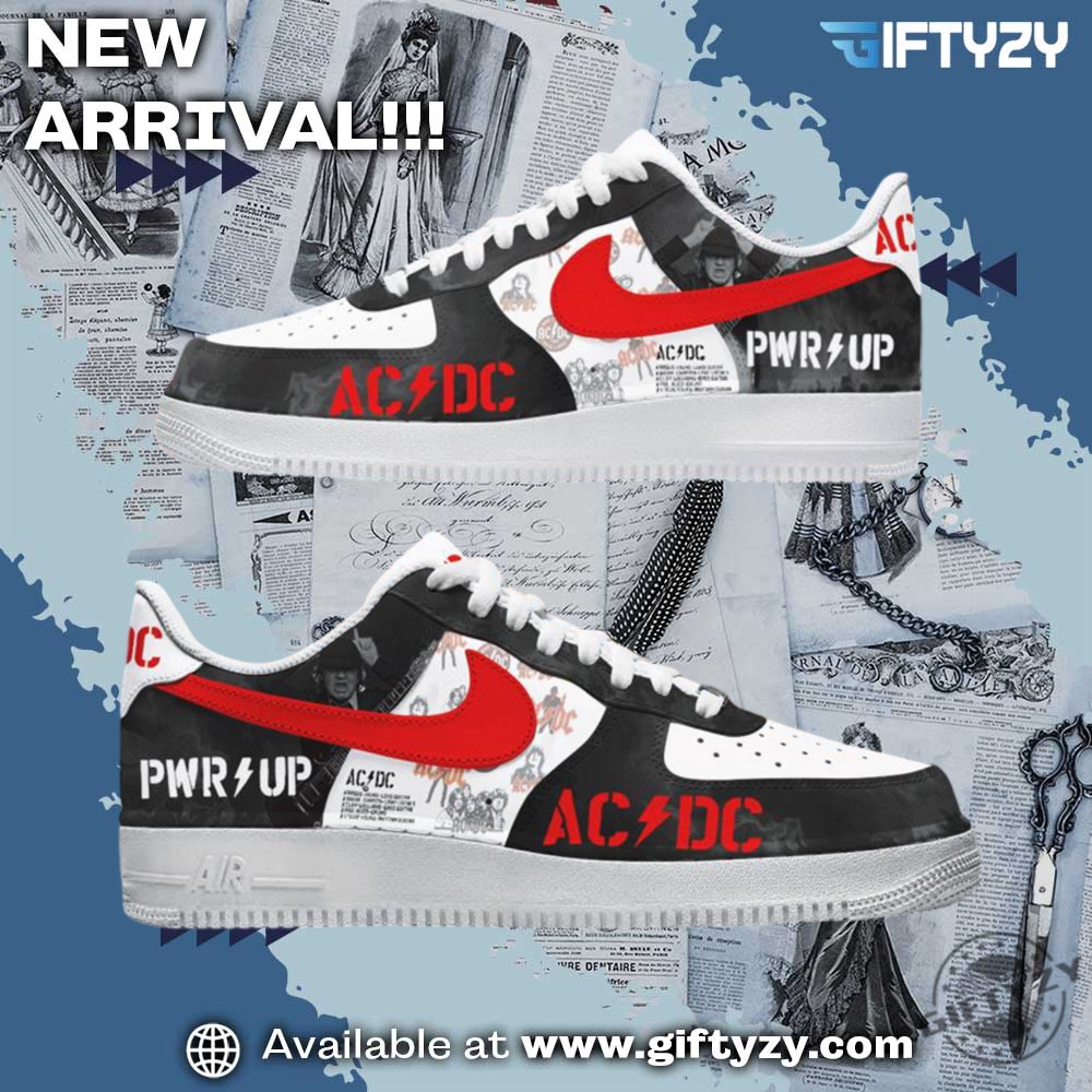 Graphic Trendy Shoes Today! 2 Acdc Bank Music Power Up Tour 2025 Air Force Nike Shoes