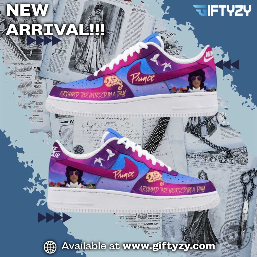 Legend Prince Around The World In A Day Music Nike Air Force Shoes 3 Legend Prince Around the World In A Day Music Nike Air Force Shoes