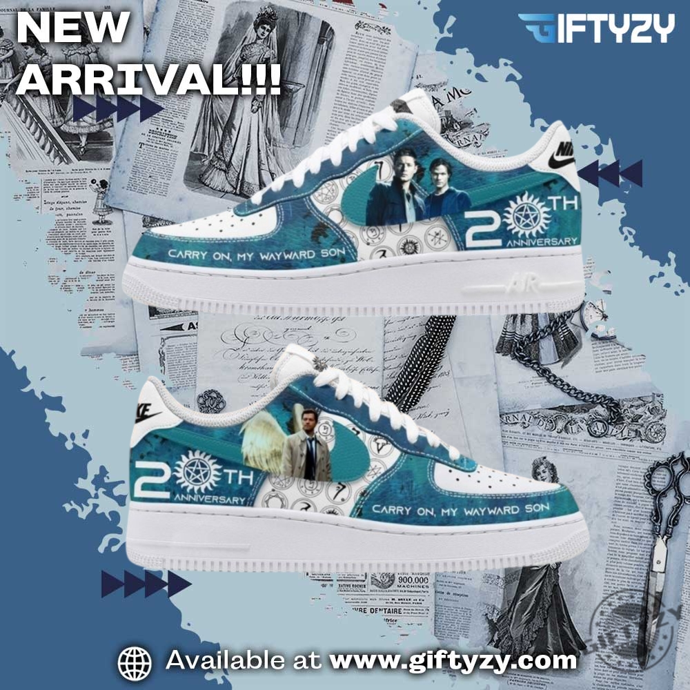Graphic Trendy Shoes Today! 12 Supernatural 20Th Anniversary Movie Air Force Nike Shoes