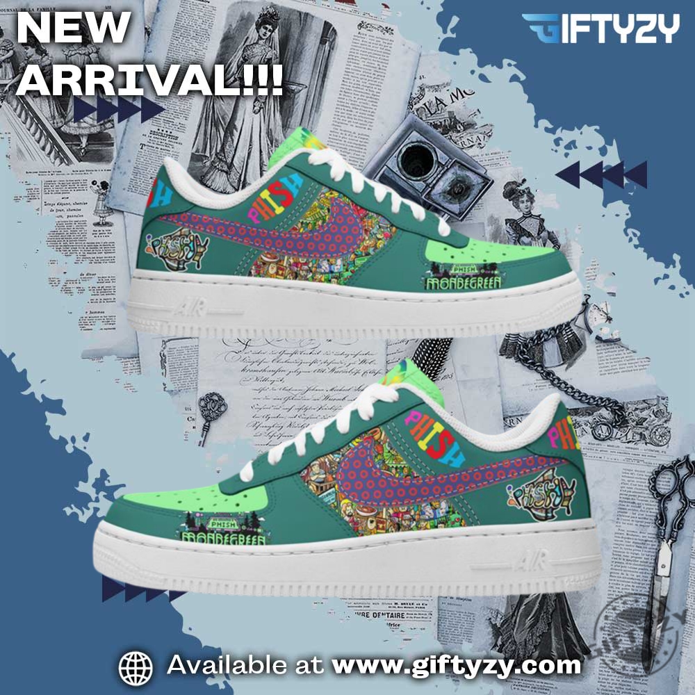 Graphic Trendy Shoes Today! 18 Phish Band Mondegreen Music Air Forces Nike Shoes
