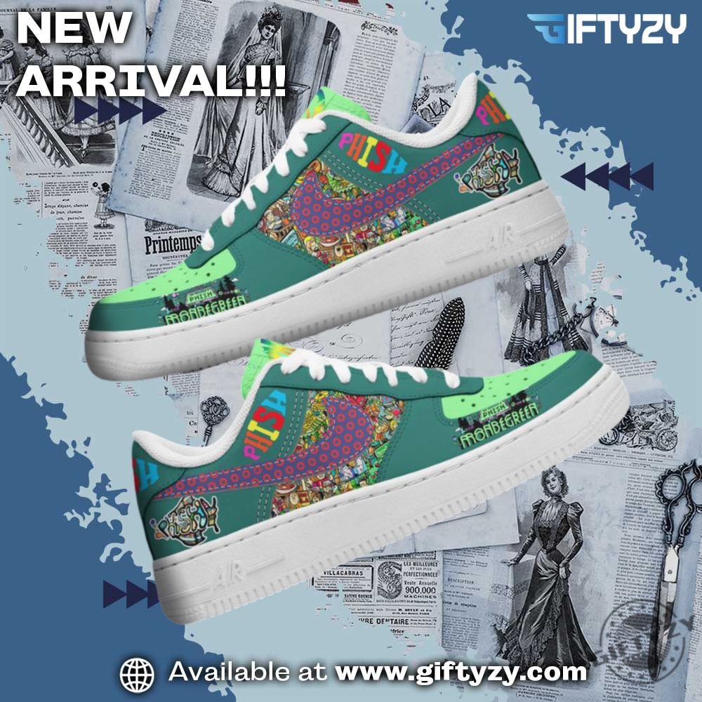 Phish Band Mondegreen Music Air Forces Nike Shoes 5 Phish Band Mondegreen Music Air Forces Nike Shoes