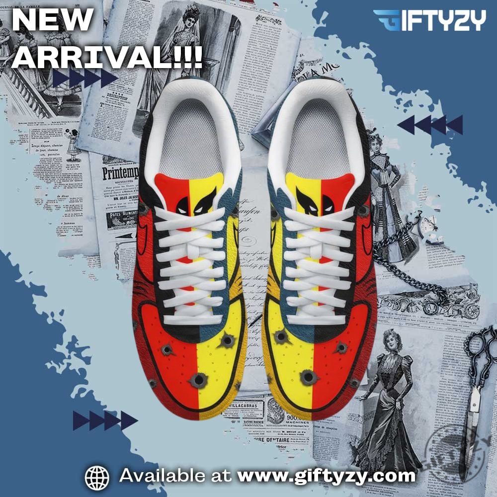 Movie Deadpool And Wolverine Funny Nike Air Force Shoes 3 Movie Deadpool And Wolverine funny Nike Air Force Shoes