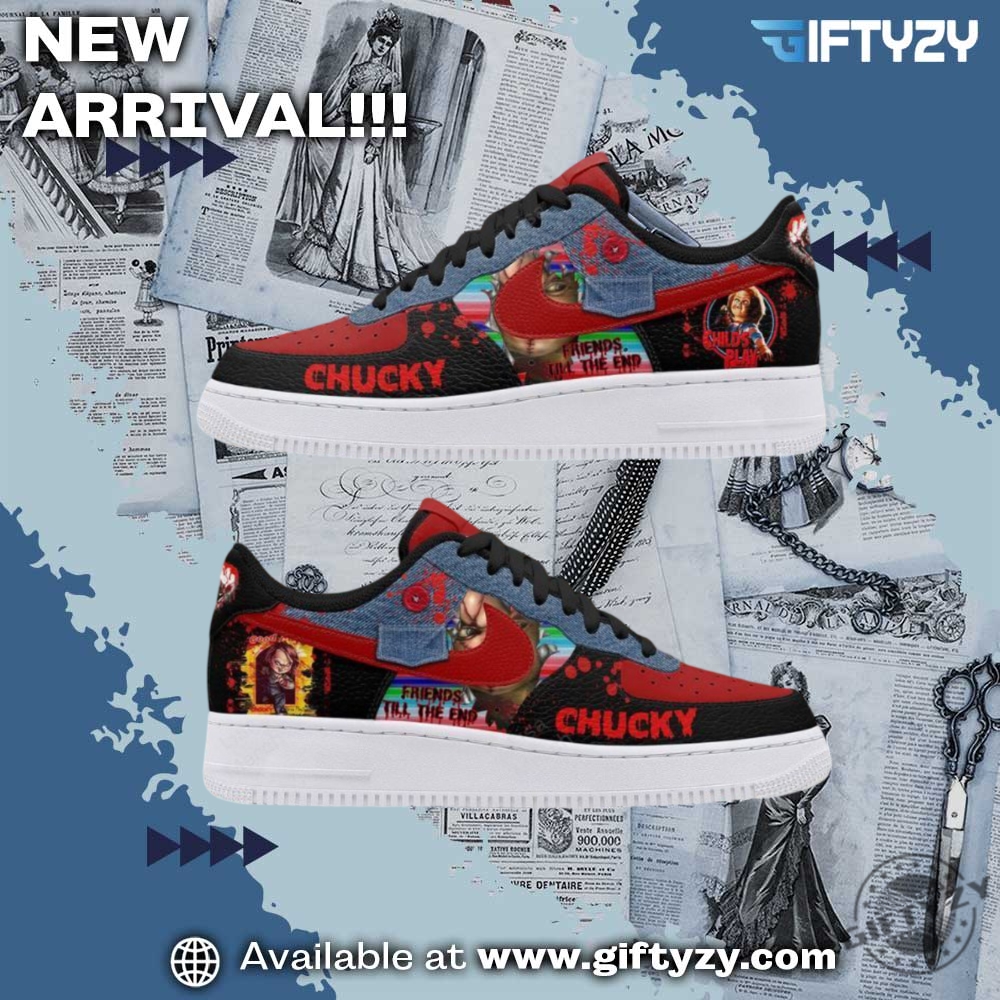 Graphic Trendy Shoes Today! 29 Chucky Friends Movie Horror Air Force Shoes