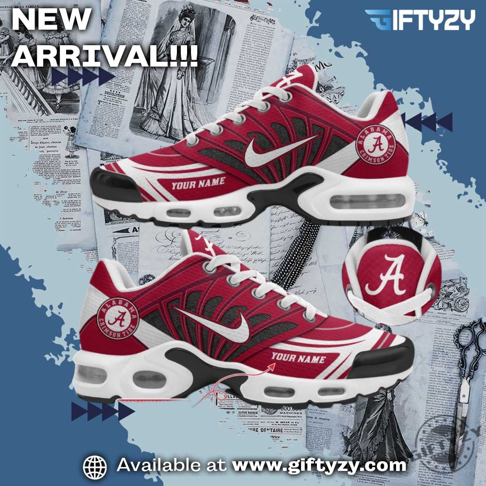 Graphic Trendy Shoes Today! 32 Alabama Crimson Tide Nike Air Max Tn Shoes