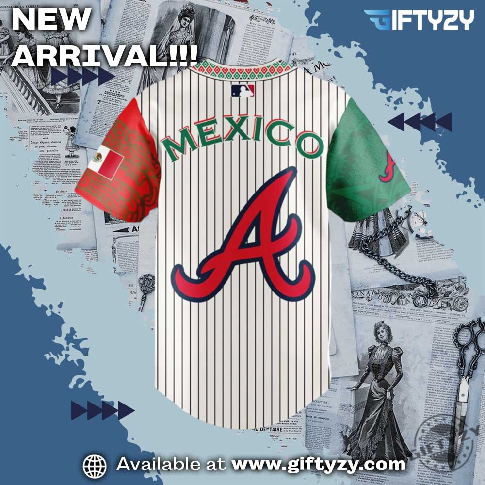 Mlb Atlanta Braves Mexican Heritage Night Baseball Jersey 4 MLB Atlanta Braves Mexican Heritage Night Baseball Jersey