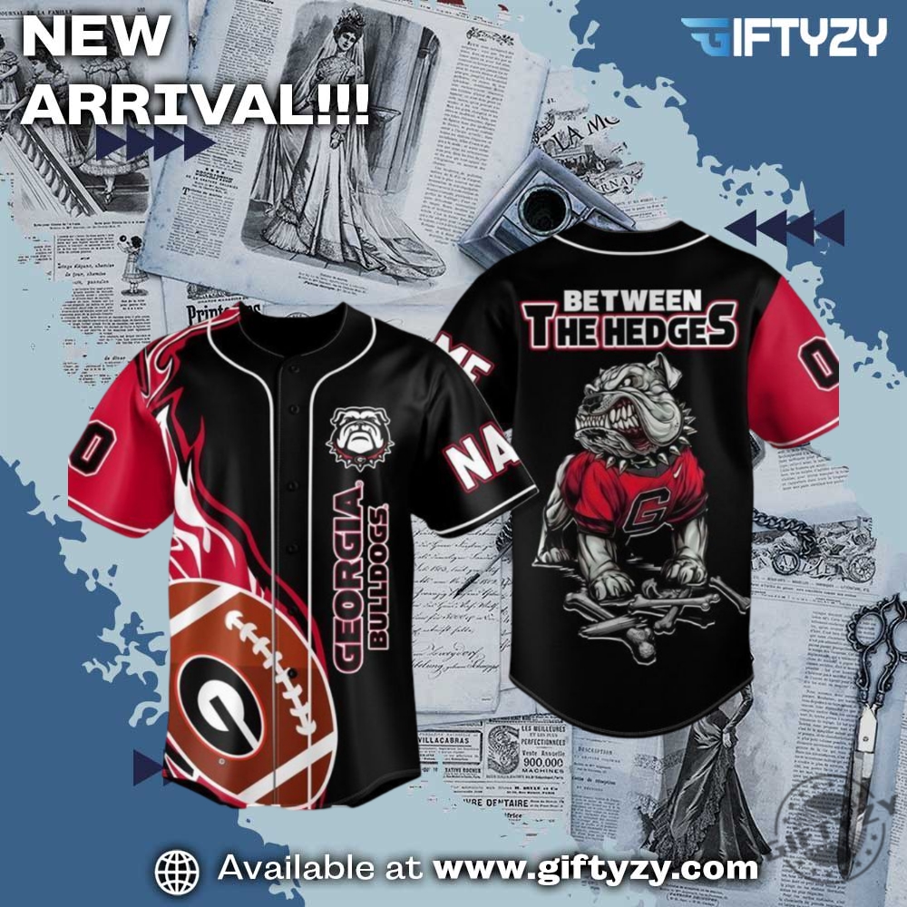 MLB Trendy Baseball Jersey 21 Georgia Bulldogs Between The Hedges 3D Jersey