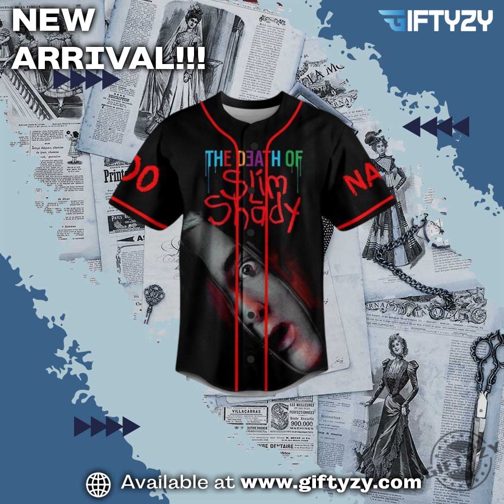 Eminem The Death Of Slim Shady Personalized 3D Jersey 4 Eminem The Death Of Slim Shady personalized 3D Jersey