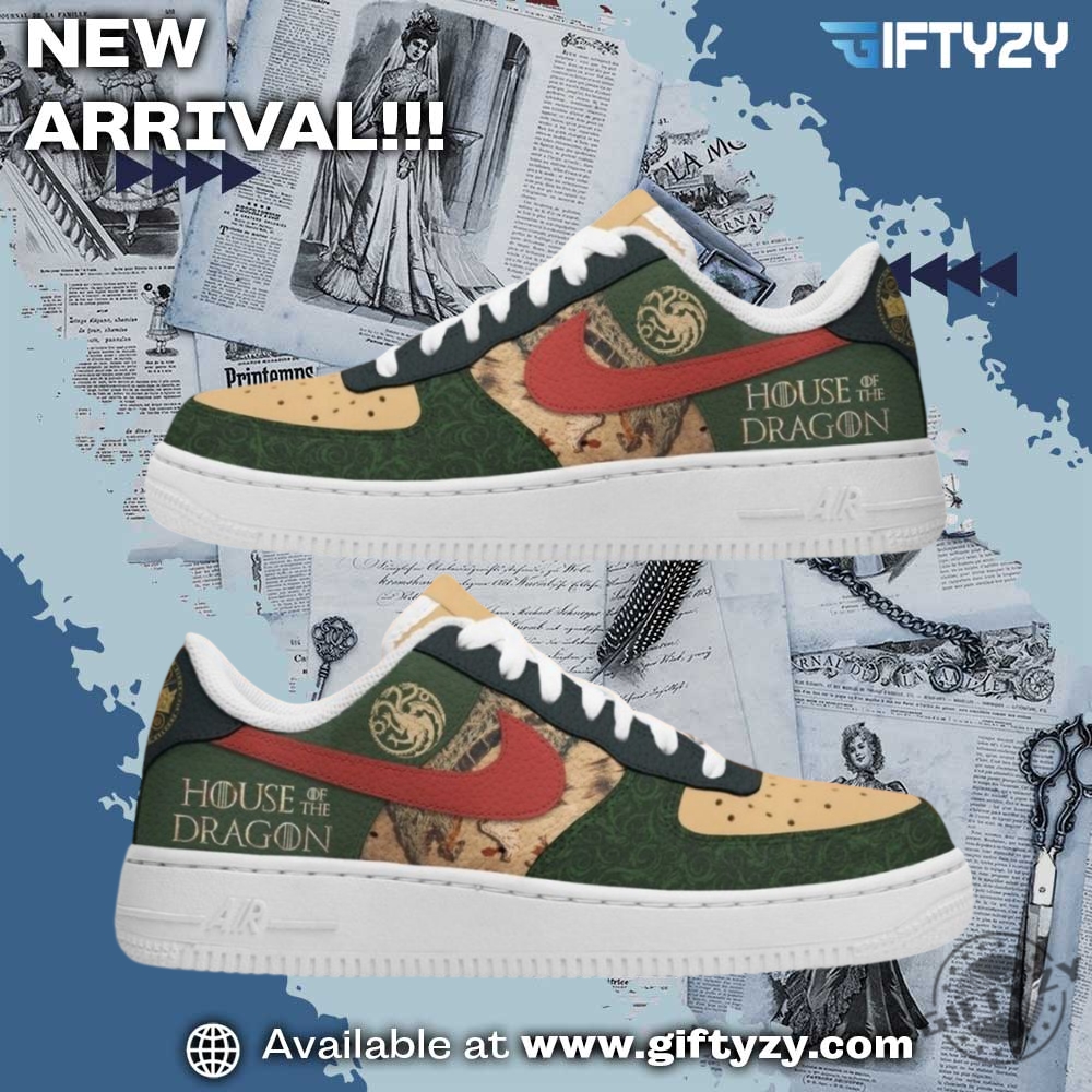 Custom Nike Air Force 1 Shoes 7 House Of The Dragon Tv Series Nike Air Force 1 Shoes