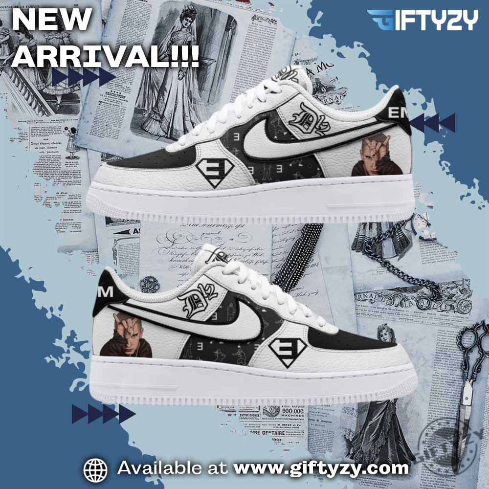Custom Nike Air Force 1 Shoes 14 Eminem Slim Shady Rapper Nike Air Force 1 Shoes