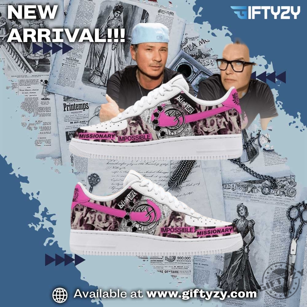 Custom Nike Air Force 1 Shoes 23 Blink182 Newest Nike Air Force 1 Shoes