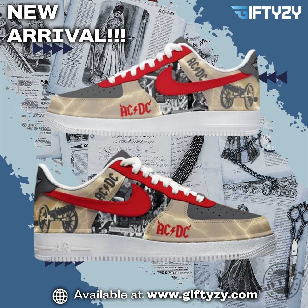 Custom Nike Air Force 1 Shoes 26 Acdc For Those About To Rock We Salute You Music Air Force 1 Shoes