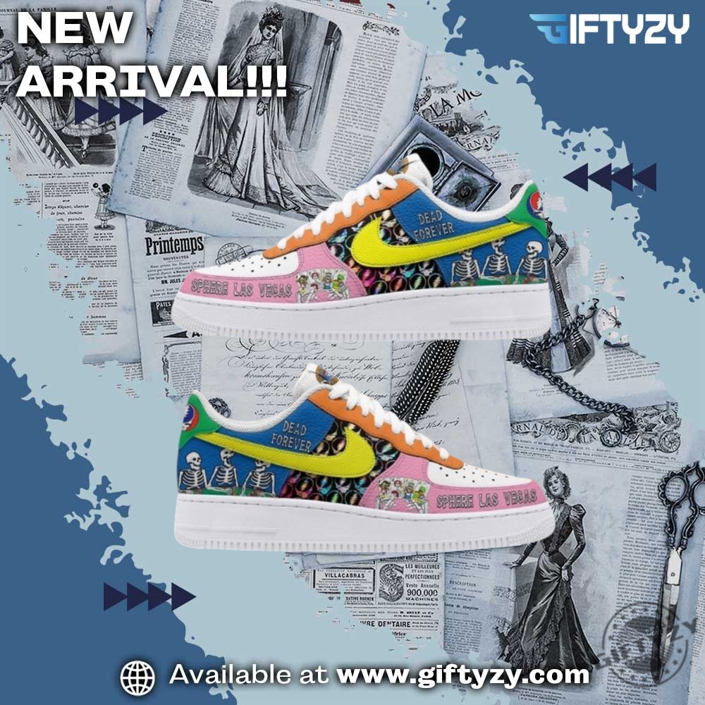 Custom Nike Air Force 1 Shoes 28 Grateful Dead Sphere Las Vegas Nike Air Force 1 Shoes