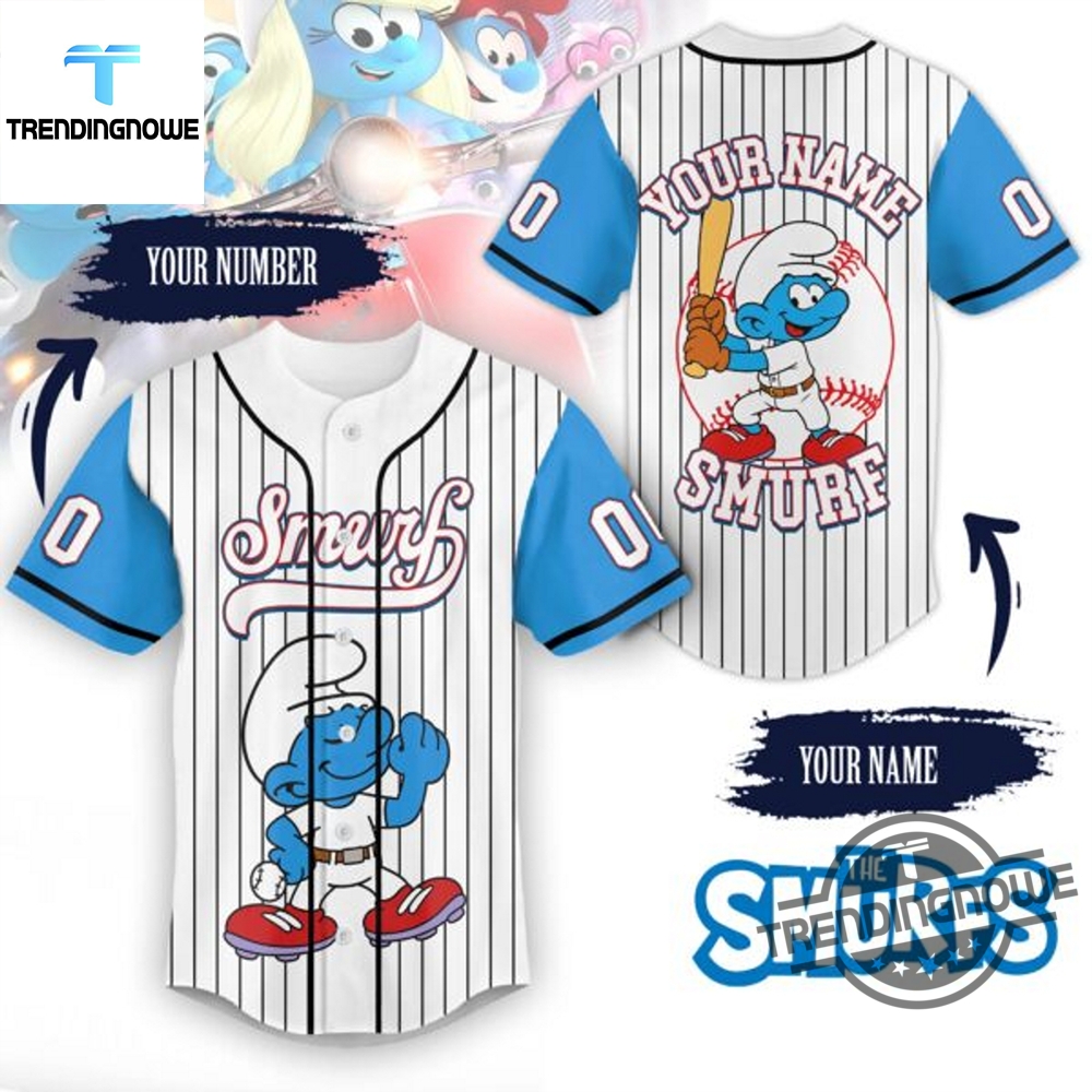 The Smurfs Night 2025 Limited Edition Baseball Jersey trendingnowe 3