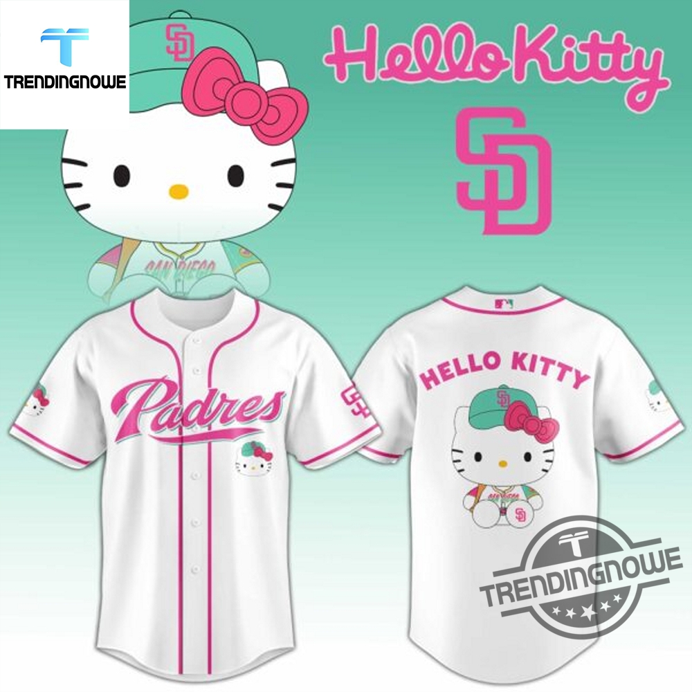 San Diego Padres Hello Kitty Game 2025 Baseball Jersey trendingnowe 3