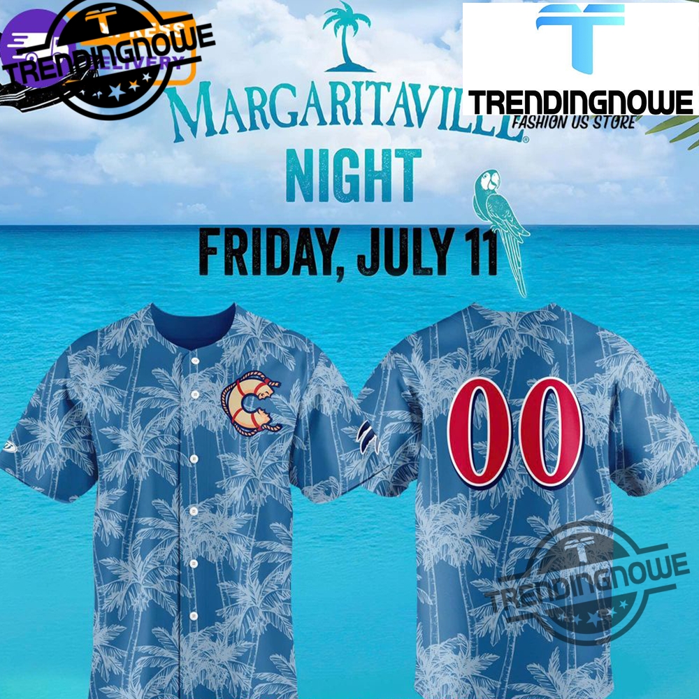 Clearwater Threshers Margaritaville Night 2025 Baseball Jersey trendingnowe 3