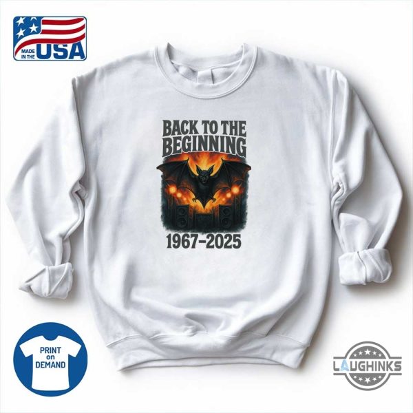 ozzy osbourne bat back to the beginning 2025 shirt