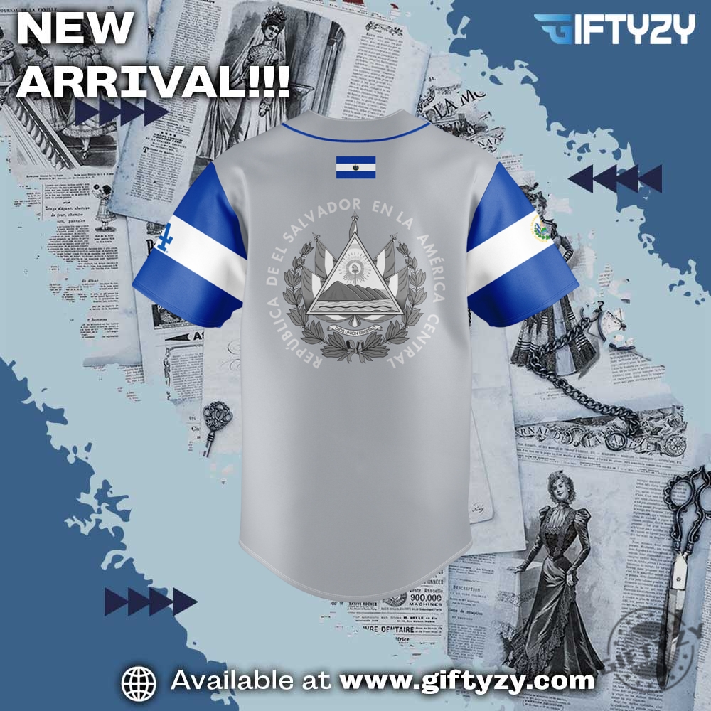 Trending Now! 3D Baseball Jersey 2 Mlb La Dodgers Salvadoran Heritage Night Baseball Jersey