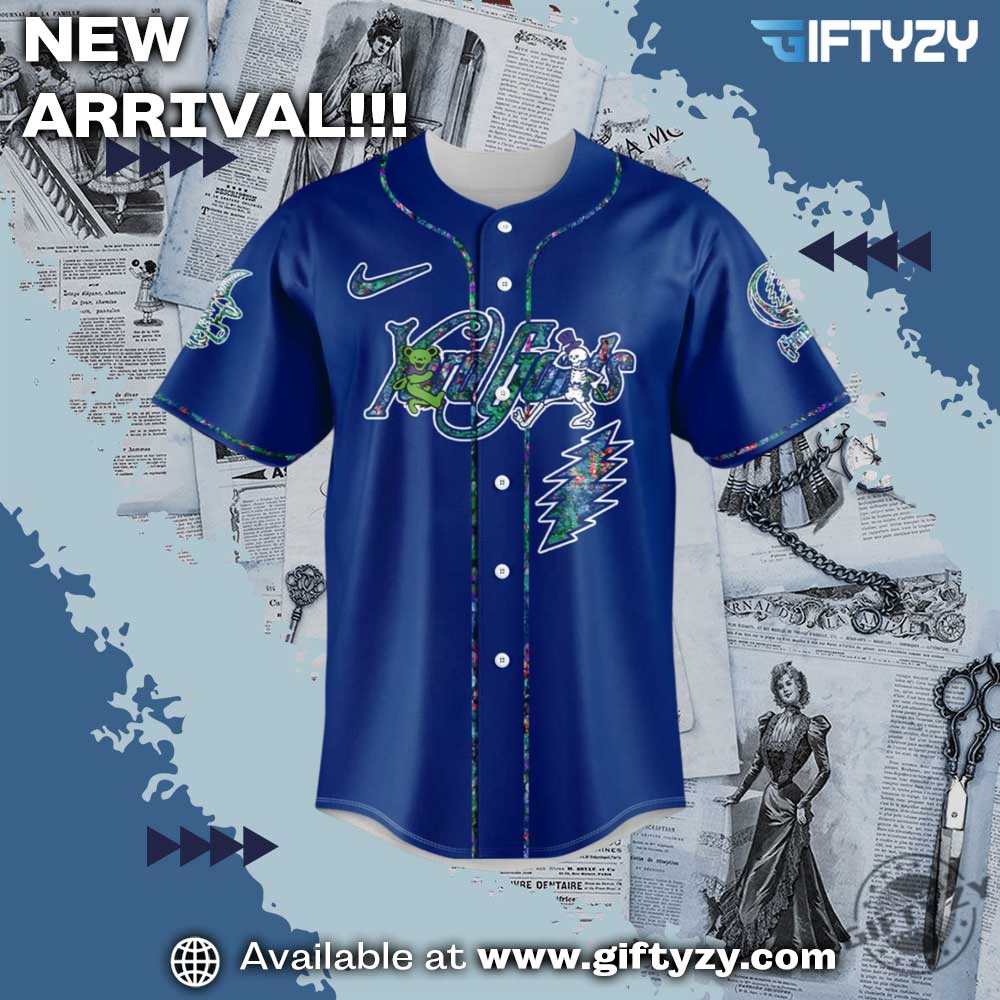 Grateful Dead Night Hartford Yard Goats Blue Jersey 4 Grateful Dead Night Hartford Yard Goats Blue Jersey
